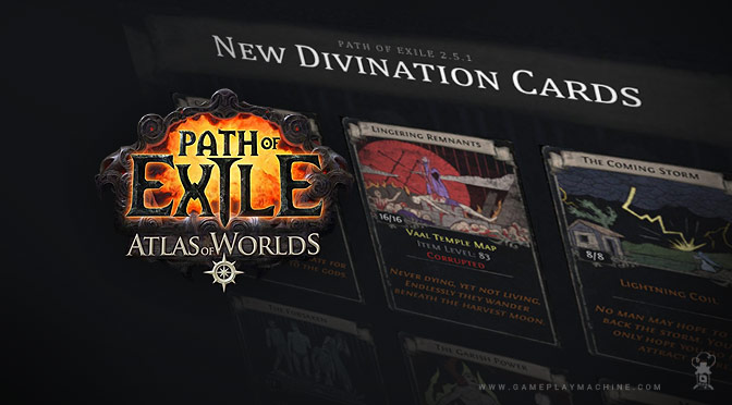 PoE Path of Exile Divination Cards, div card