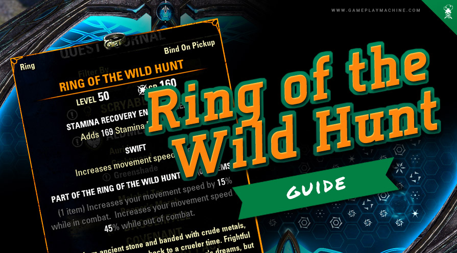 ESO Elder Scrolls Online How to get Ring of the Wild Hunt mythic